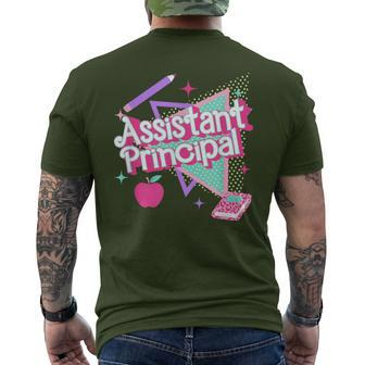 Assistant Principal 90S Retro Pink Style Christmas Men's T-shirt Back Print - Monsterry UK