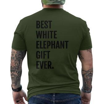 Best White Elephant Ever Under 20 Christmas Men's T-shirt Back Print - Seseable
