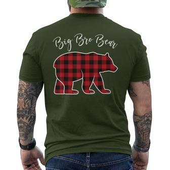 Brother Bear Pajama Red Buffalo Xmas Family Christmas Men's T-shirt Back Print - Thegiftio UK