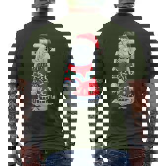 Bunny With Christmas Sweater Xmas Rabbit Christmas Men's T-shirt Back Print - Thegiftio
