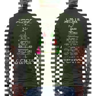 Chemistree Ugly Christmas Tree Sweater Chemistry Science Pun Men's T-shirt Back Print - Thegiftio