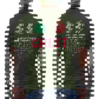 Chest Nuts Christmas Matching Couple Chestnuts Men's T-shirt Back Print | Mazezy