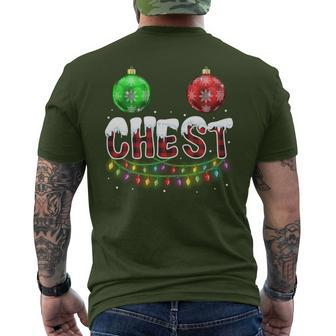 Chest Nuts Christmas Matching Couple Chestnuts Men's T-shirt Back Print - Monsterry UK