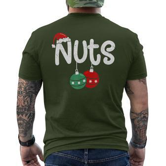 Chest Nuts Couple Christmas Pajama Chestnuts Xmas Men Men's T-shirt Back Print - Monsterry