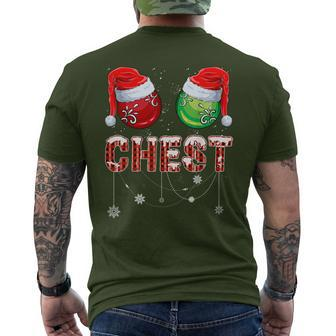 Chestnuts Matching Family Chest Nuts Christmas Couples Men's T-shirt Back Print | Mazezy