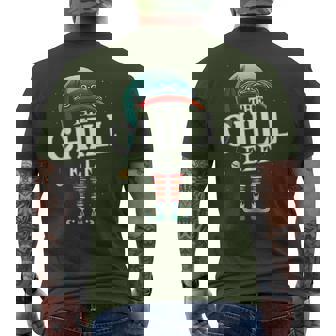 Chill Elf Christmas Group Xmas Pajama Party Men's T-shirt Back Print - Monsterry