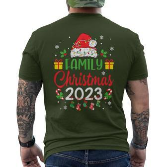 Christmas 2023 Family Matching Outfits Team Santa Elf Squad Men's T-shirt Back Print - Monsterry