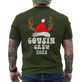 Christmas Cousin Crew 2023 Family Christmas Men's T-shirt Back Print | Mazezy