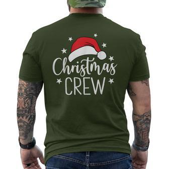 Christmas Crew Xmas Pajama Family For Xmas Santa Hat Men's T-shirt Back Print | Mazezy