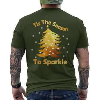 Christmas Tis The Season To Sparkle T Men's T-shirt Back Print | Mazezy