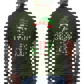 Cool Dad Elf Family Matching Group Christmas Pajama Men's T-shirt Back Print - Thegiftio