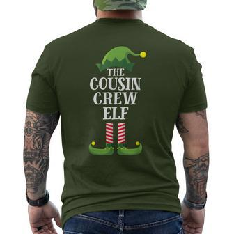 Cousin Crew Elf Matching Family Group Christmas Party Men's T-shirt Back Print - Monsterry