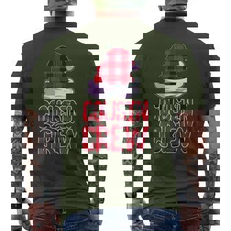 Cousin Crew Family Group Matching Christmas Party Pajama Men's T-shirt Back Print | Seseable CA