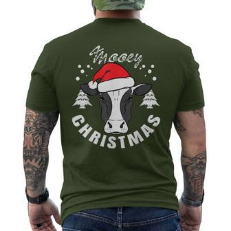 Cow Head Mooey Christmas Cow Lover Men's T-shirt Back Print | Mazezy