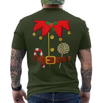 Elf Costume Elves Lover Family Matching Merry Christmas Pjs Men's T-shirt Back Print - Monsterry AU
