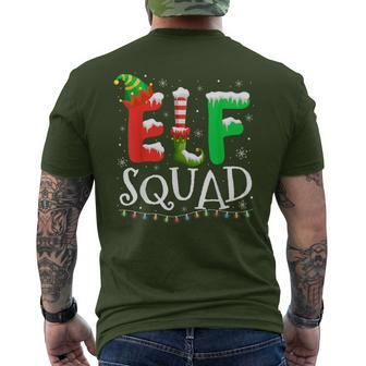 Elf Family Christmas Matching Pajamas Xmas Elf Squad Men's T-shirt Back Print - Seseable