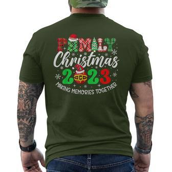 Family Christmas 2023 Making Memories Together Men's T-shirt Back Print | Mazezy