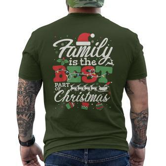 Family Christmas 2023 Matching Xmas Crew Squad Team Men's T-shirt Back Print | Mazezy