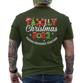 Family Christmas 2023 Matching Outfit Xmas Squad Santa Group Men's T-shirt Back Print | Mazezy