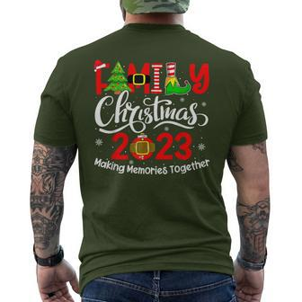 Family Christmas 2023 Matching Outfits Team Santa Elf Squad Men's T-shirt Back Print | Mazezy