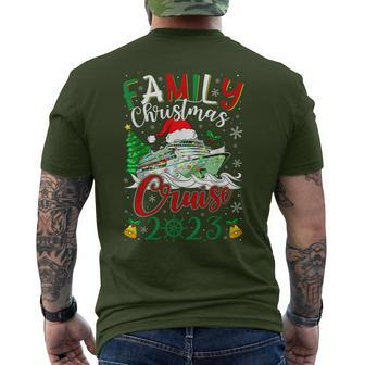 Family Christmas Cruise 2023 Xmas Squad Cruising Lover Men's T-shirt Back Print | Mazezy