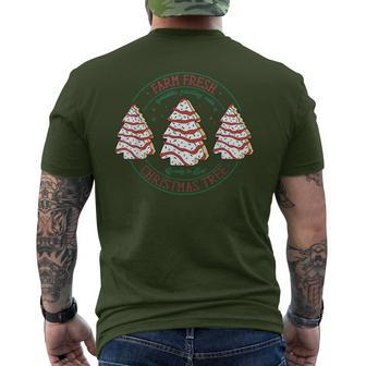 Farm Fresh Christmas Tree Frosting Frosted Cake Debbie Men's T-shirt Back Print - Monsterry AU