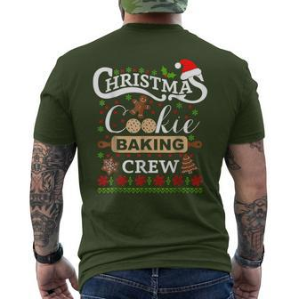 Cookie Exchange Team Xmas Christmas Baking Crew Men's T-shirt Back Print | Mazezy