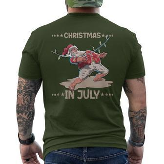 Party Christmas In July Summer Men's T-shirt Back Print - Monsterry AU