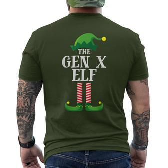Gen X Elf Matching Family Group Christmas Party Men's T-shirt Back Print - Monsterry