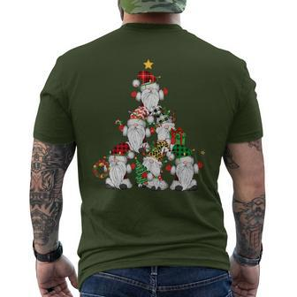 Gnome Christmas Tree Gnomies Matching Family Pajamas Xmas Men's T-shirt Back Print | Mazezy