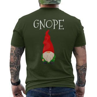 Gnope Swedish Tomte Gnomes Christmas Nope Scandinavian Men's T-shirt Back Print - Monsterry