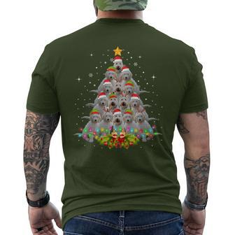 Goldendoodle Dog Tree Christmas Sweater Xmas Pet Dogs Men's T-shirt Back Print - Thegiftio UK