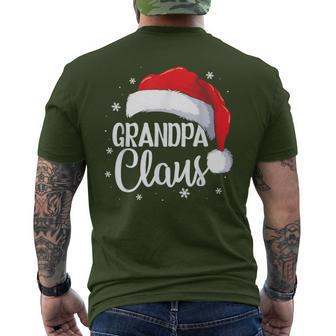 Grandpa Claus Christmas Family Matching Pajama Santa Men's T-shirt Back Print - Seseable