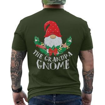 Grandpa Gnome Matching Family Christmas Party Pajama Men's T-shirt Back Print - Seseable