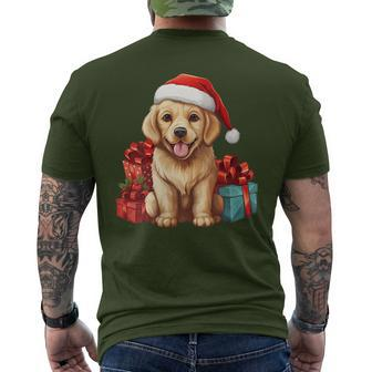 Hamiltonstovare Christmas Cute Dog Puppy Lovers Men's T-shirt Back Print | Mazezy