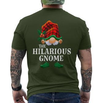 Hilarious Gnome Matching Family Christmas Party Pajama Men's T-shirt Back Print - Monsterry DE