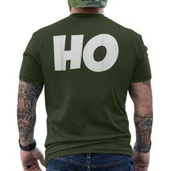 Ho Ho Ho Christmas Ho Matching S Holidays Men's T-shirt Back Print - Thegiftio UK