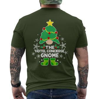 Hotel Concierge Gnome Xmas Family Holiday Christmas Matching Men's T-shirt Back Print | Mazezy