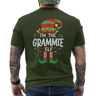 I'm The Grammie Elf Family Group Matching Christmas Pajama Men's T-shirt Back Print - Seseable