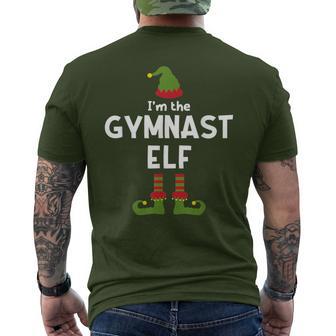 I'm The Gymnast Elf Christmas Party Pajamas Gymnast Men's T-shirt Back Print - Monsterry