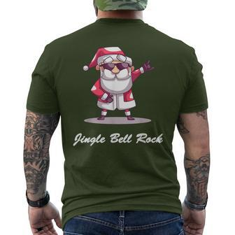 Jingle Bell Rock Santa Christmas Sweater- Men's T-shirt Back Print - Thegiftio UK