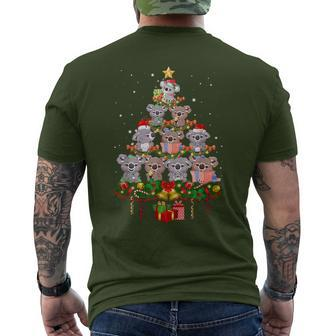 Koala Ornament Decoration Christmas Tree Family Xmas 2023 Men's T-shirt Back Print | Mazezy