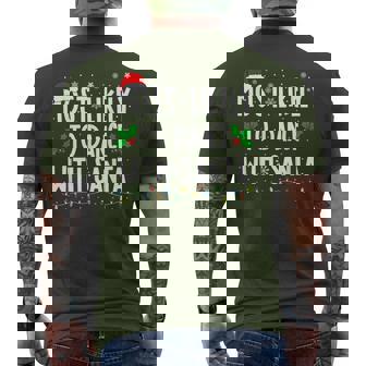 Most Likely To Dance With Santa Family Matching Christmas Men's T-shirt Back Print - Thegiftio