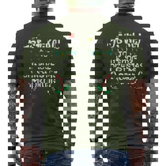 Most Likely Hit Snooze Christmas Morning Xmas Family Match Men's T-shirt Back Print | Seseable CA