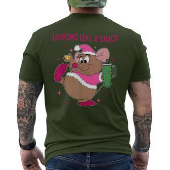 Looking Like A Snack Christmas Trip Men's T-shirt Back Print - Seseable