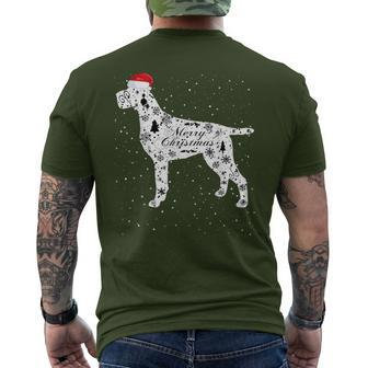 Merry Xmas Cesky Fousek Dog Christmas Men's T-shirt Back Print | Mazezy