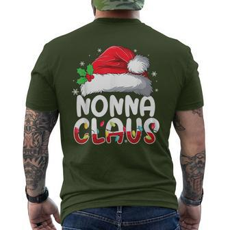 Nonna Claus Matching Family Pajamas Christmas Party Men's T-shirt Back Print - Monsterry UK