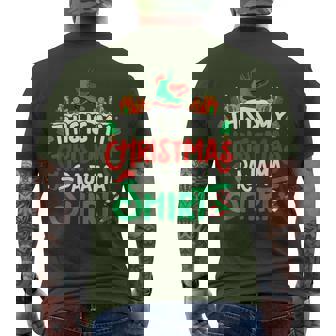 Nordic Skating Christmas Pajama Nordic Skating Lover Men's T-shirt Back Print | Mazezy