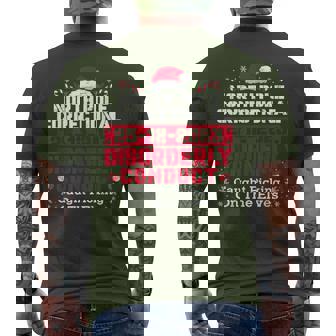 North Pole Correctional Disorderly Conduct Caught Elves Xmas Men's T-shirt Back Print - Thegiftio