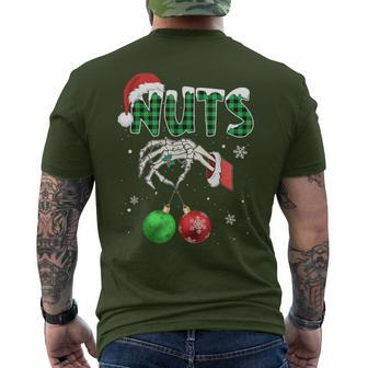 Nuts Chest Christmas Chestnuts Xmas Couple Matching Costume Men's T-shirt Back Print - Thegiftio UK